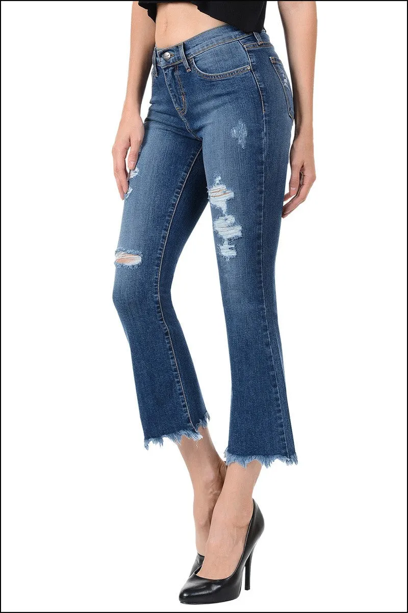 CROPPED BELL BOTTOMS