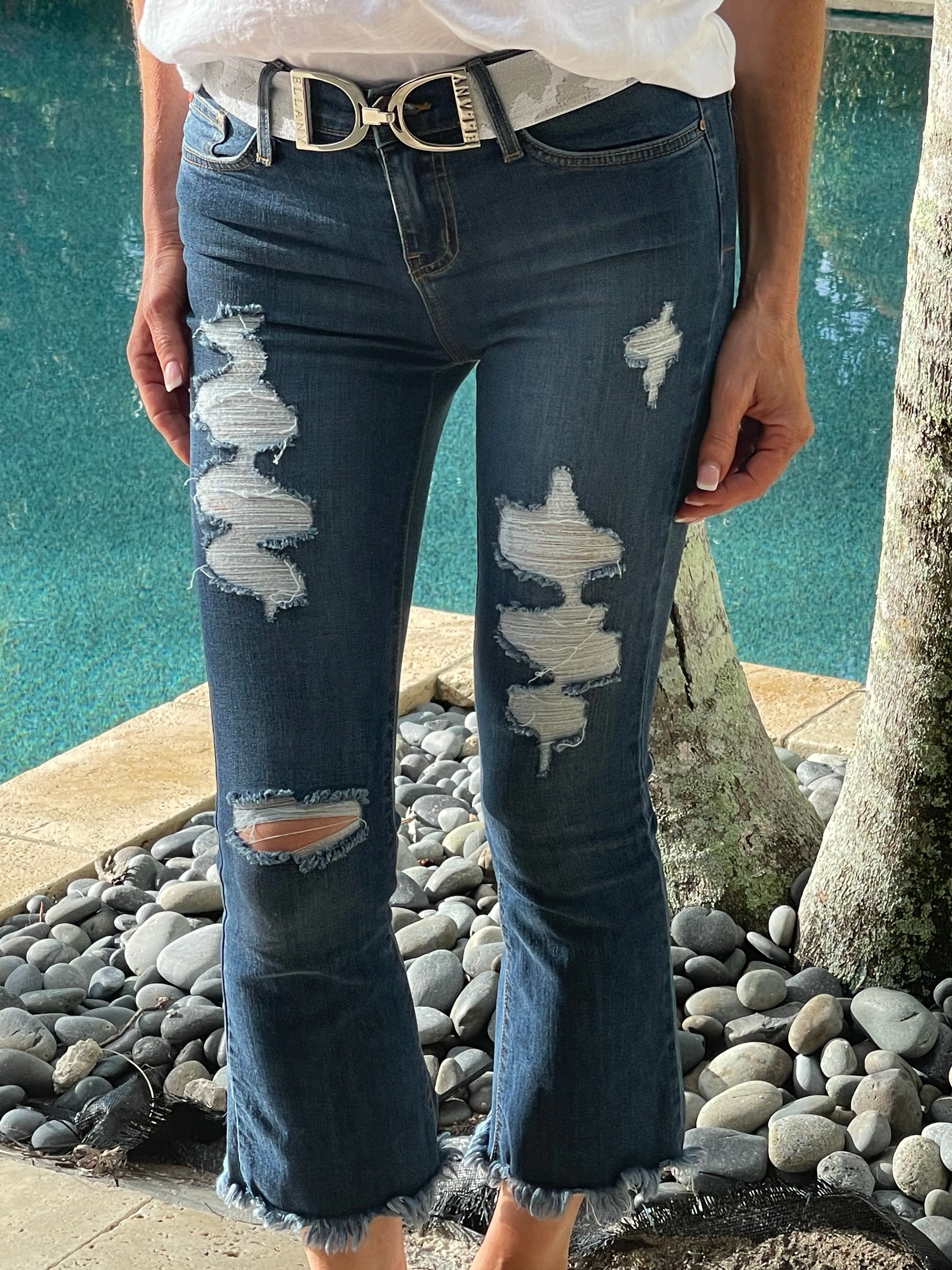 CROPPED BELL BOTTOMS
