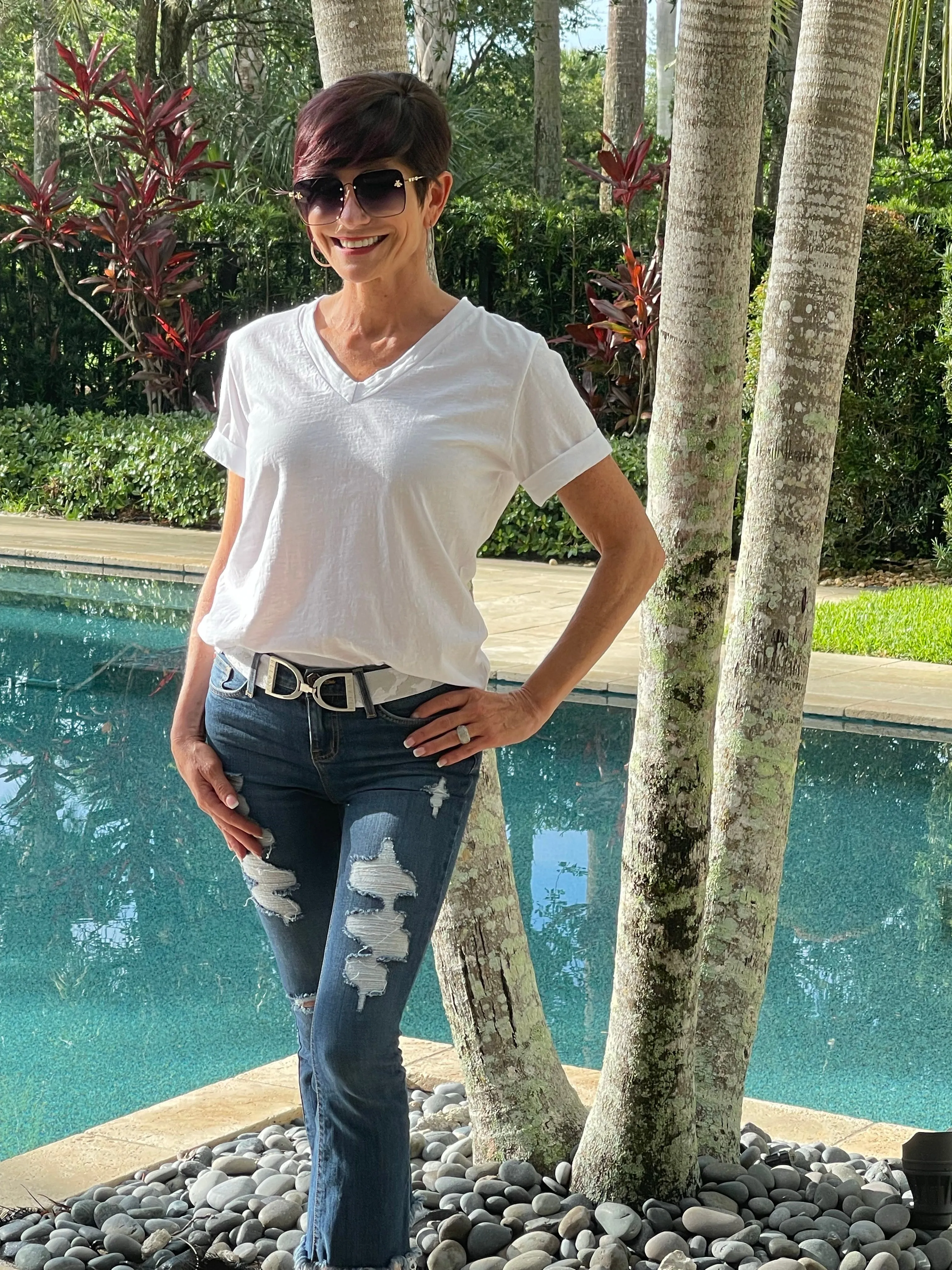 CROPPED BELL BOTTOMS