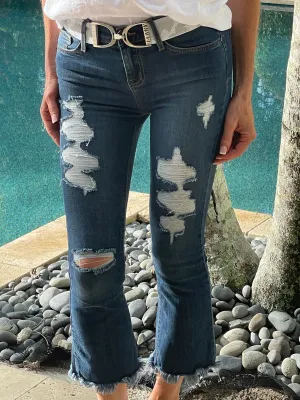 CROPPED BELL BOTTOMS