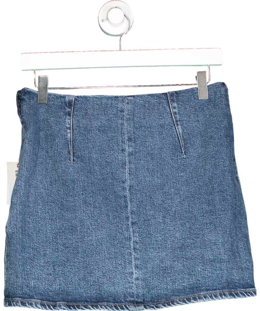 Good American Blue Denim Mini Skirt W27