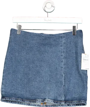 Good American Blue Denim Mini Skirt W27