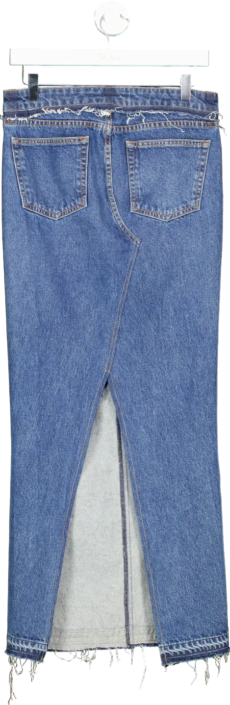 GRLFRND Blue Denim Skirt UK W26